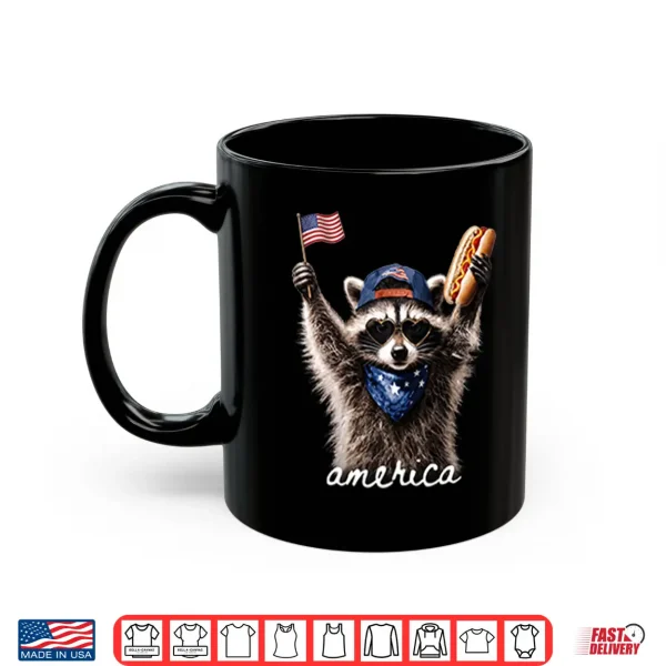 America Raccoon Hot Dog 4Th Of July Shirt 3 Mug America Raccoon Hot Dog 4th Of July Shirt