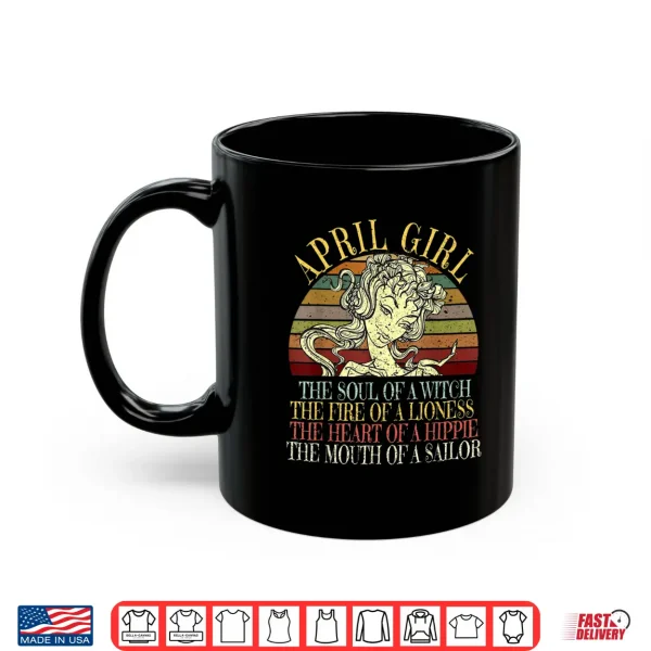 April Girl T Shirt Aries & Taurus Birthday Women Shirt 3 Mug April Girl T Shirt Aries Taurus Birthday Women