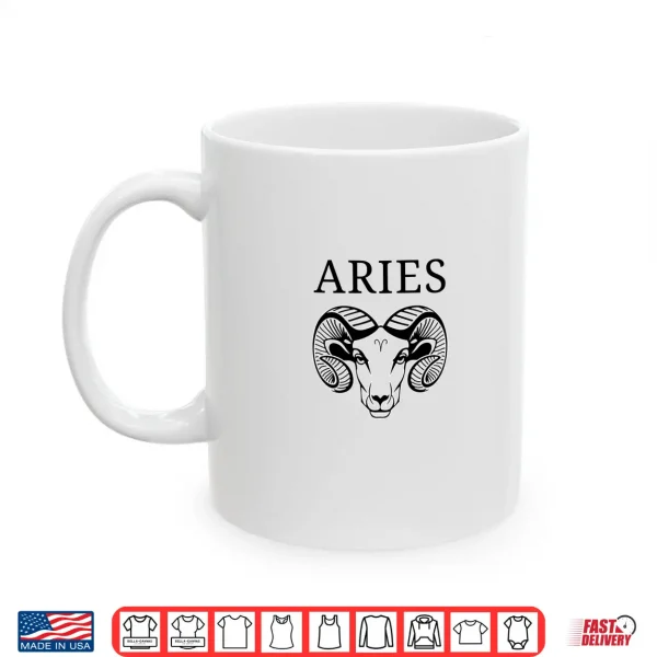 Mug Aries Astrology Large Ram Zodiac Sign With Aires Name Shirt