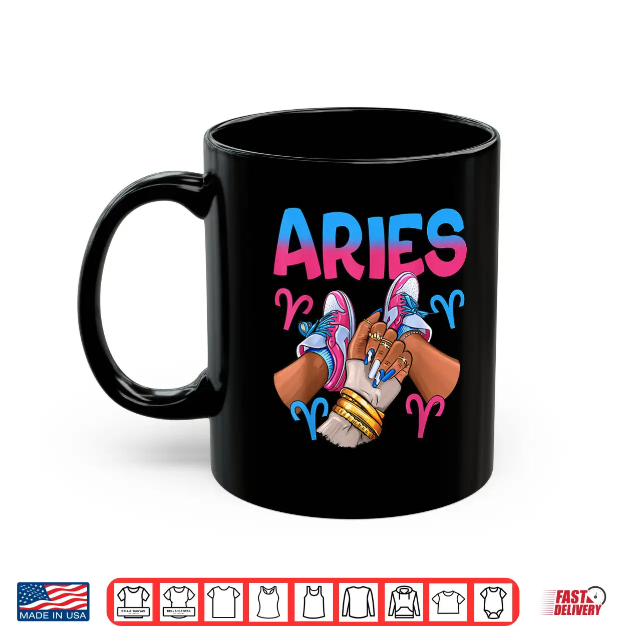Aries Black Girl Women Sneakers Nails Zodiac Birthday Shirt Aries Black Girl Women Sneakers Nails Zodiac Birthday Shirt