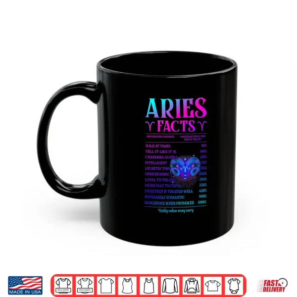 Aries Facts Zodiac April Birthday Gift For Men Women Shirt 3 Mug Aries Facts Zodiac April Birthday Gift For Men Women Shirt