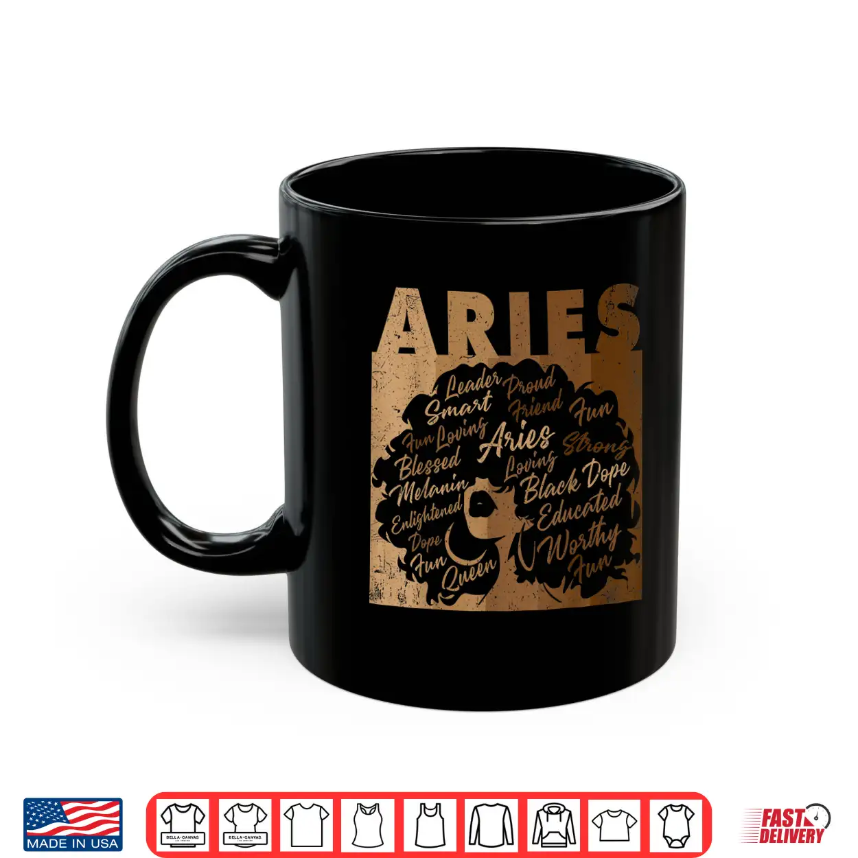 Aries Girl African American Women Melanin Birthday Shirt Aries Girl African American Women Melanin Birthday Shirt
