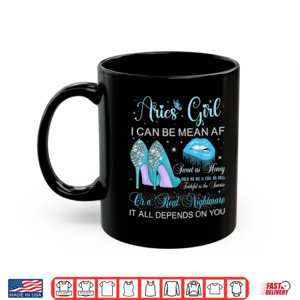 Aries Girl Birthday High Heels Dripping Lips Butterfly Shirt 3 Mug Aries Girl Birthday High Heels Dripping Lips Butterfly Shirt