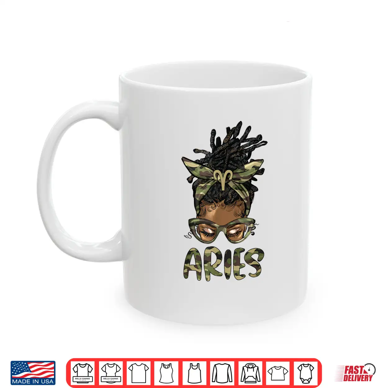 Aries Girl Woman Loc’D Messy Bun Camo Black Women Shirt Aries Girl Woman Loc’D Messy Bun Camo Black Women Shirt