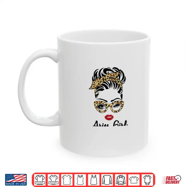 Mug Aries Horoscope Gifts Women Girls Zodiac Sign Astrology Shirt