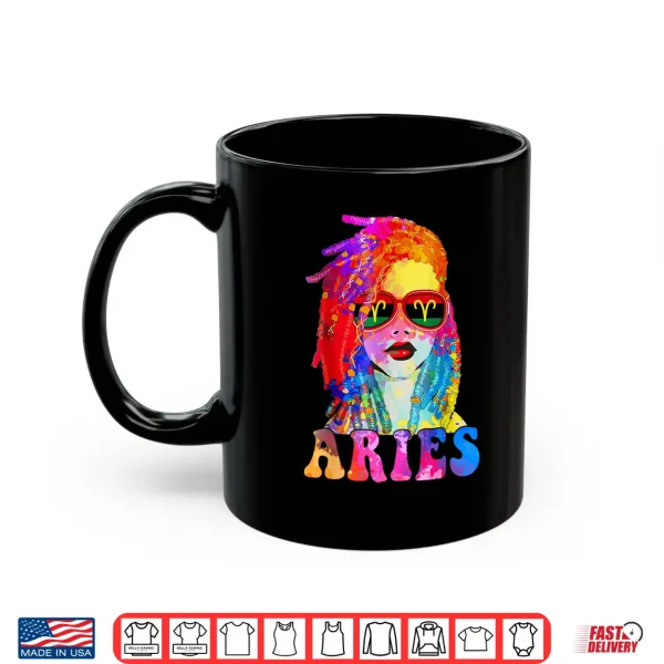 Aries Loc'D Woman Black Queen Art Zodiac Birthday Shirt 3 Mug Aries Locd Woman Black Queen Art Zodiac Birthday Shirt
