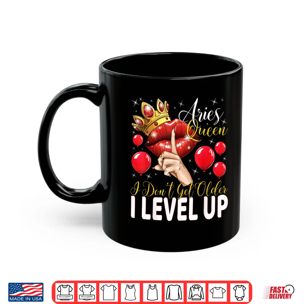 Aries Queen I Don’T Get Older I Level Up Birthday Queen Shirt Aries Queen I Don’T Get Older I Level Up Birthday Queen Shirt