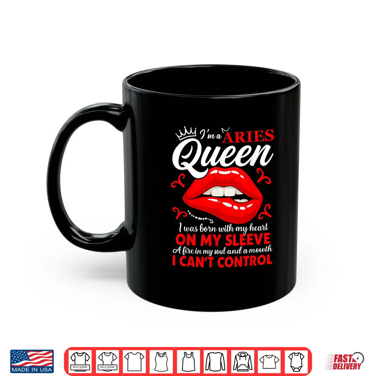Aries Queen Zodiac Red Lip Birthday Graphic Men Women Shirt Aries Queen Zodiac Red Lip Birthday Graphic Men Women Shirt