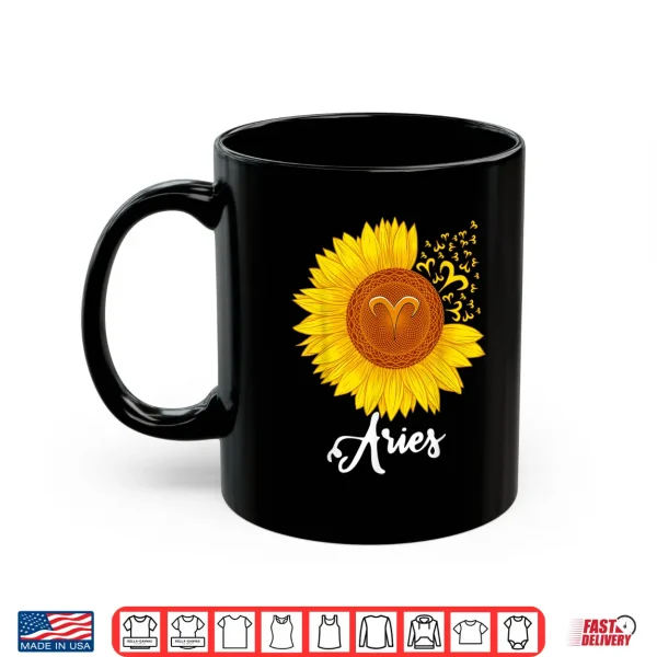 Aries Sunflower Zodiac Sign Floral Astrology Women Shirt 3 Mug Aries Sunflower Zodiac Sign Floral Astrology Women Shirt