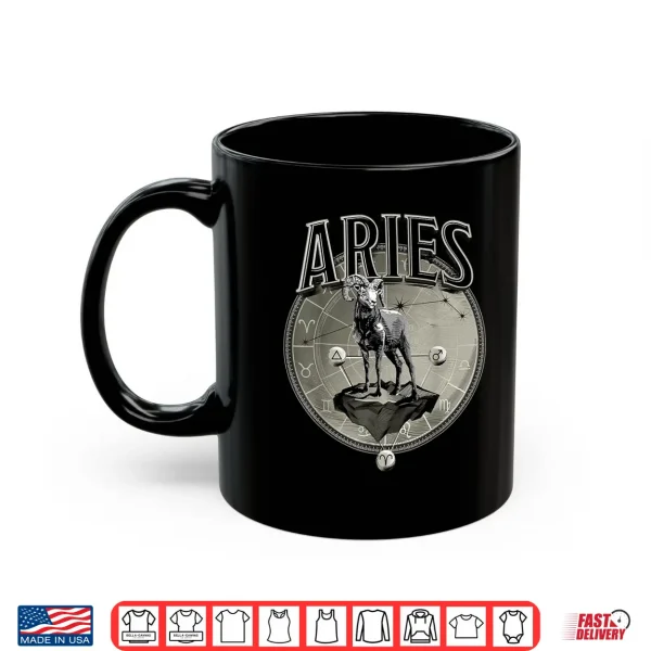 Mug Aries Tee Men Zodiac Sign Aries Shirt