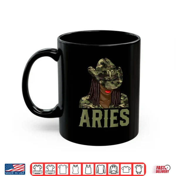 Aries Western Black Cowgirl Camo African American Zodiac Shirt 3 Mug Aries Western Black Cowgirl Camo African American Zodiac Shirt