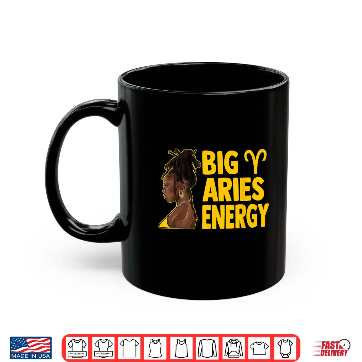 Big Aries Energy Birthday Loc’D Hair Afro Woman Zodiac Shirt Big Aries Energy Birthday Loc’D Hair Afro Woman Zodiac Shirt