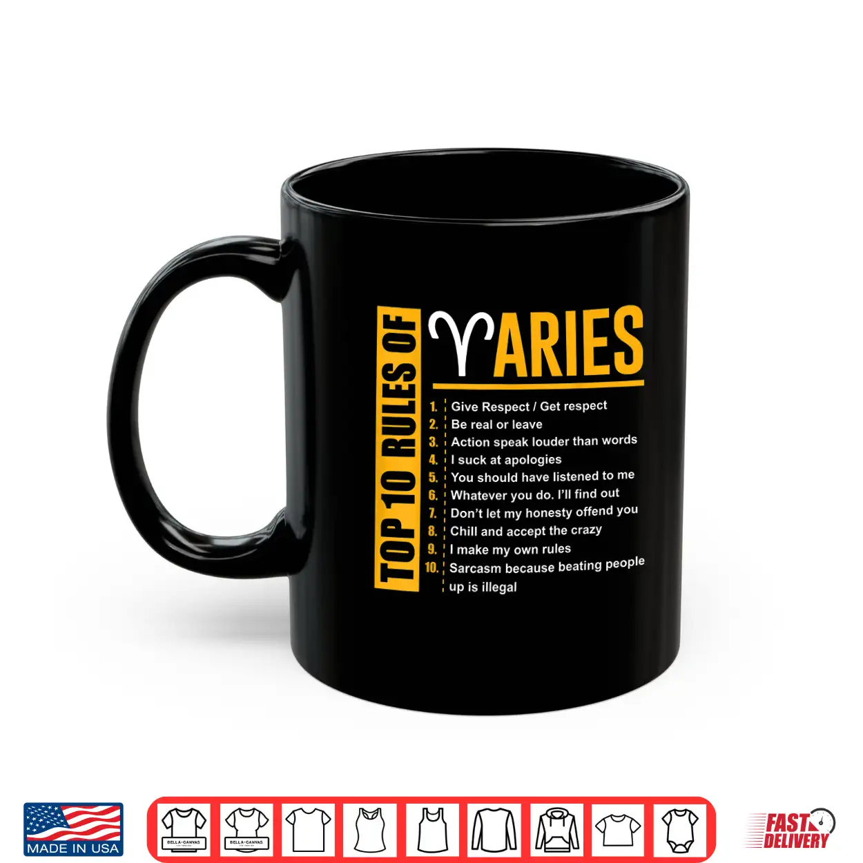 Birthday Gifts Top 10 Rules Of Aries Zodiac Shirt Birthday Gifts Top 10 Rules Of Aries Zodiac Shirt