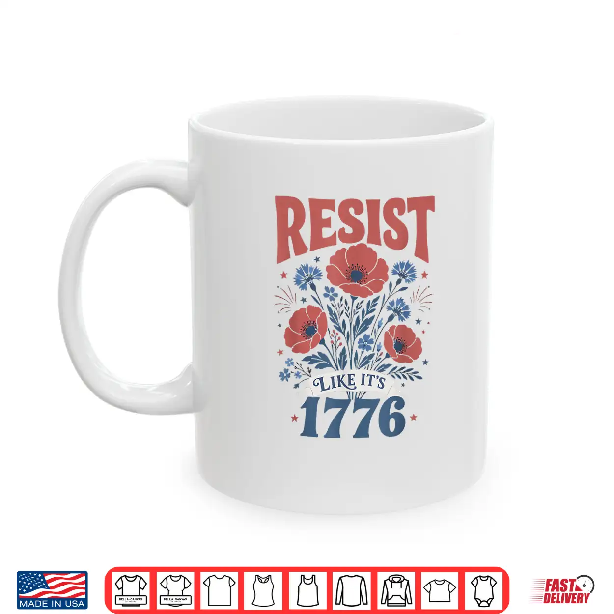 Boho Floral Resist Like It’S 1776 Patriotic Cute 4Th Of July Shirt Boho Floral Resist Like It’S 1776 Patriotic Cute 4Th Of July Shirt