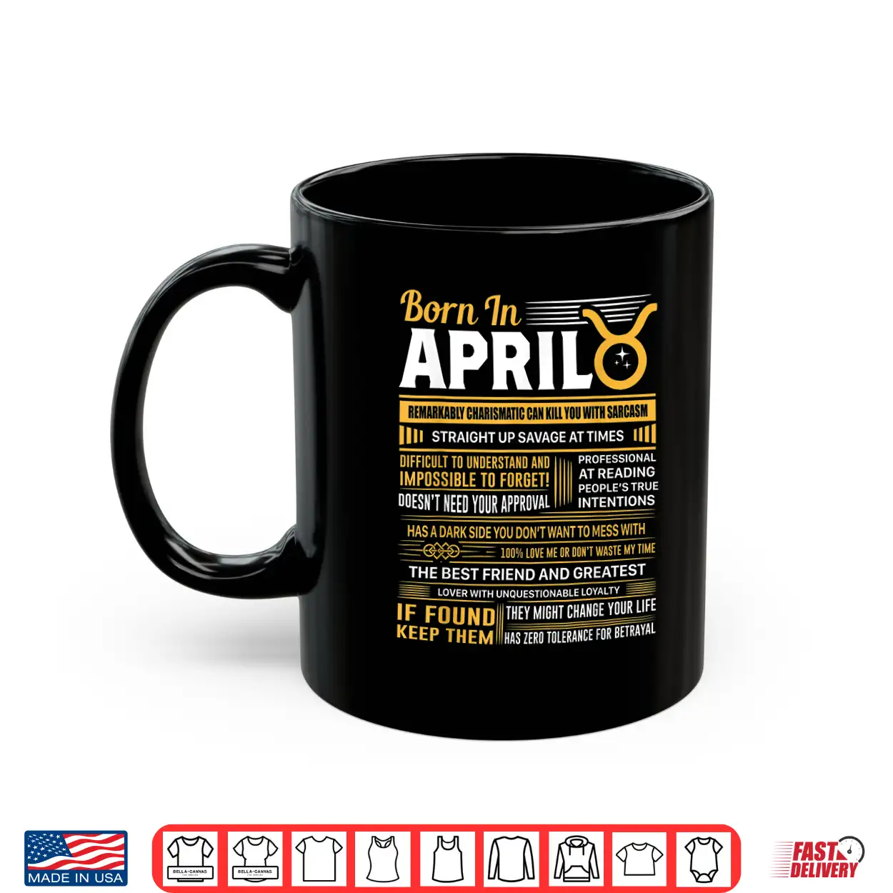 Born In April Taurus Funny Birthday Gift Shirt Born In April Taurus Funny Birthday Gift Shirt