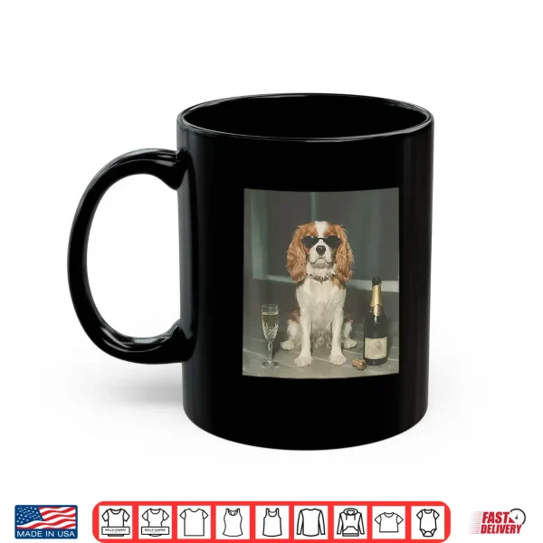 Cavalier King Charles Drinking Champagne Shirt 3 Mug Cavalier King Charles Drinking Champagne Shirt