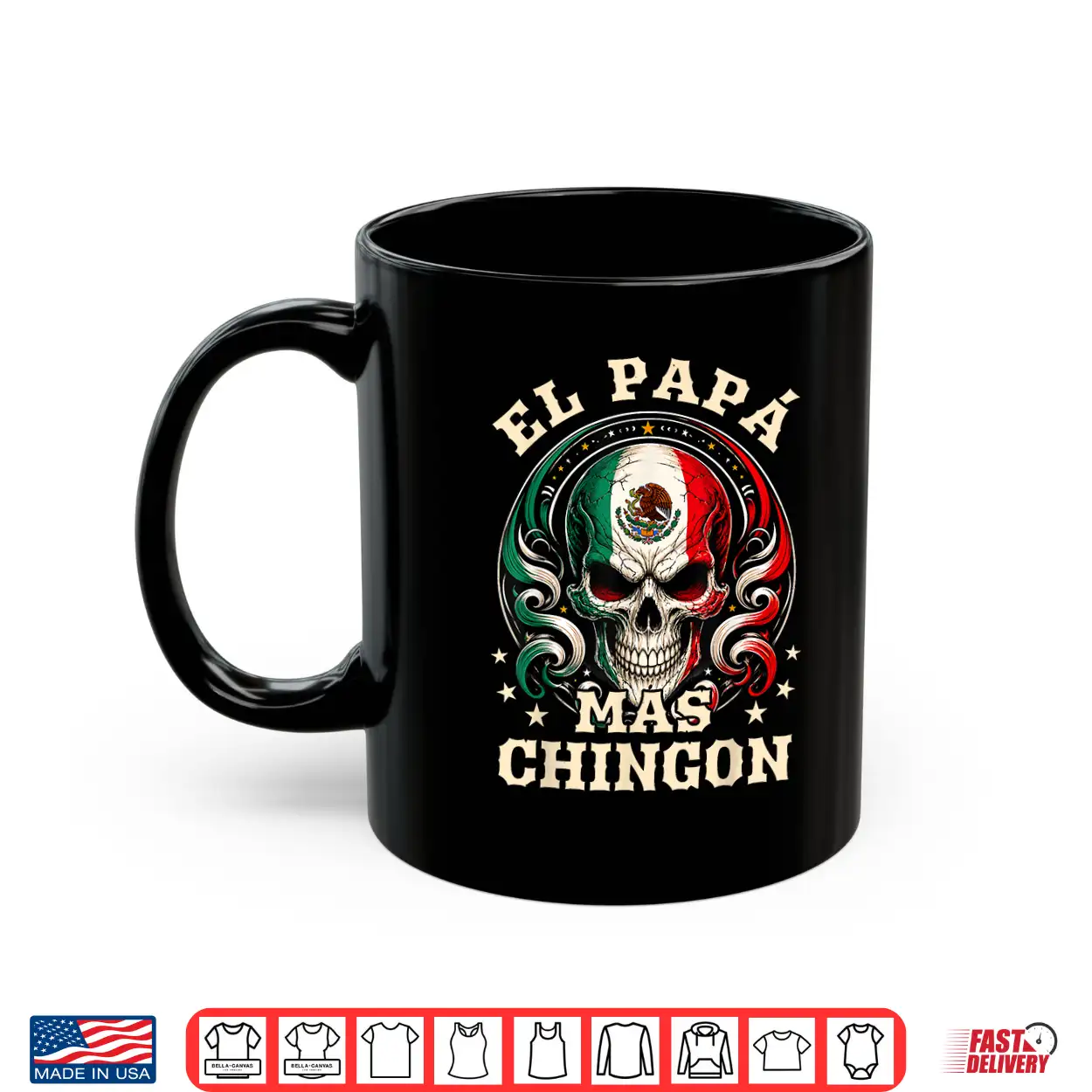 Fathers Day El Papa Mas Chingon Spanish Mexican Dad Men Shirt Fathers Day El Papa Mas Chingon Spanish Mexican Dad Men Shirt