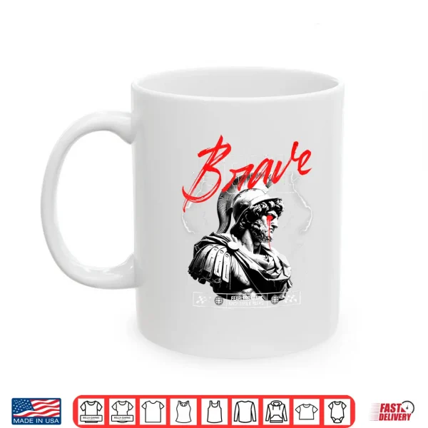 Mug Greek God Statue x Brave Soul x Aries x Lightning Streetwear Shirt