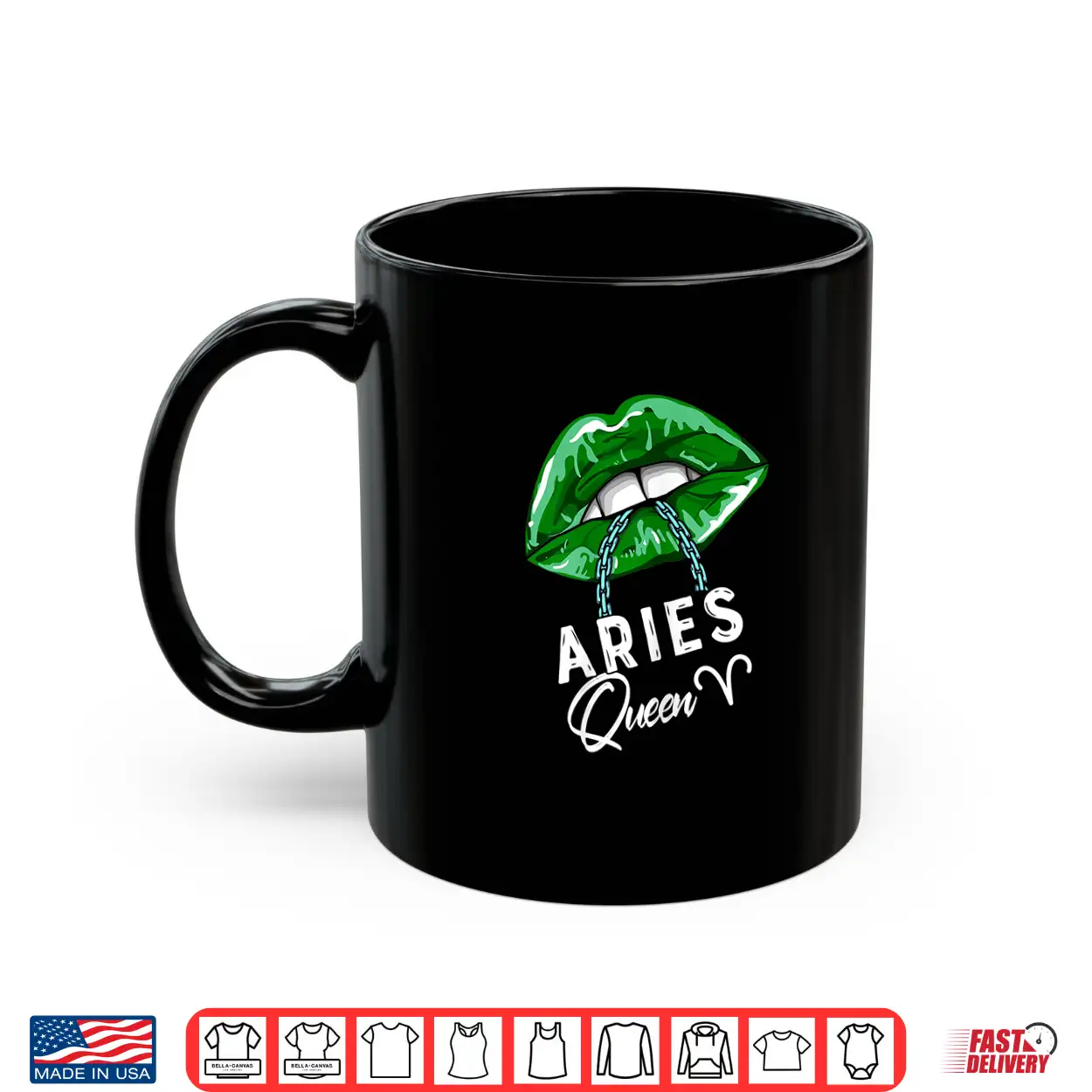Green Aries Queen Lips Chain Zodiac St Patricks Day Shirt Green Aries Queen Lips Chain Zodiac St Patricks Day Shirt