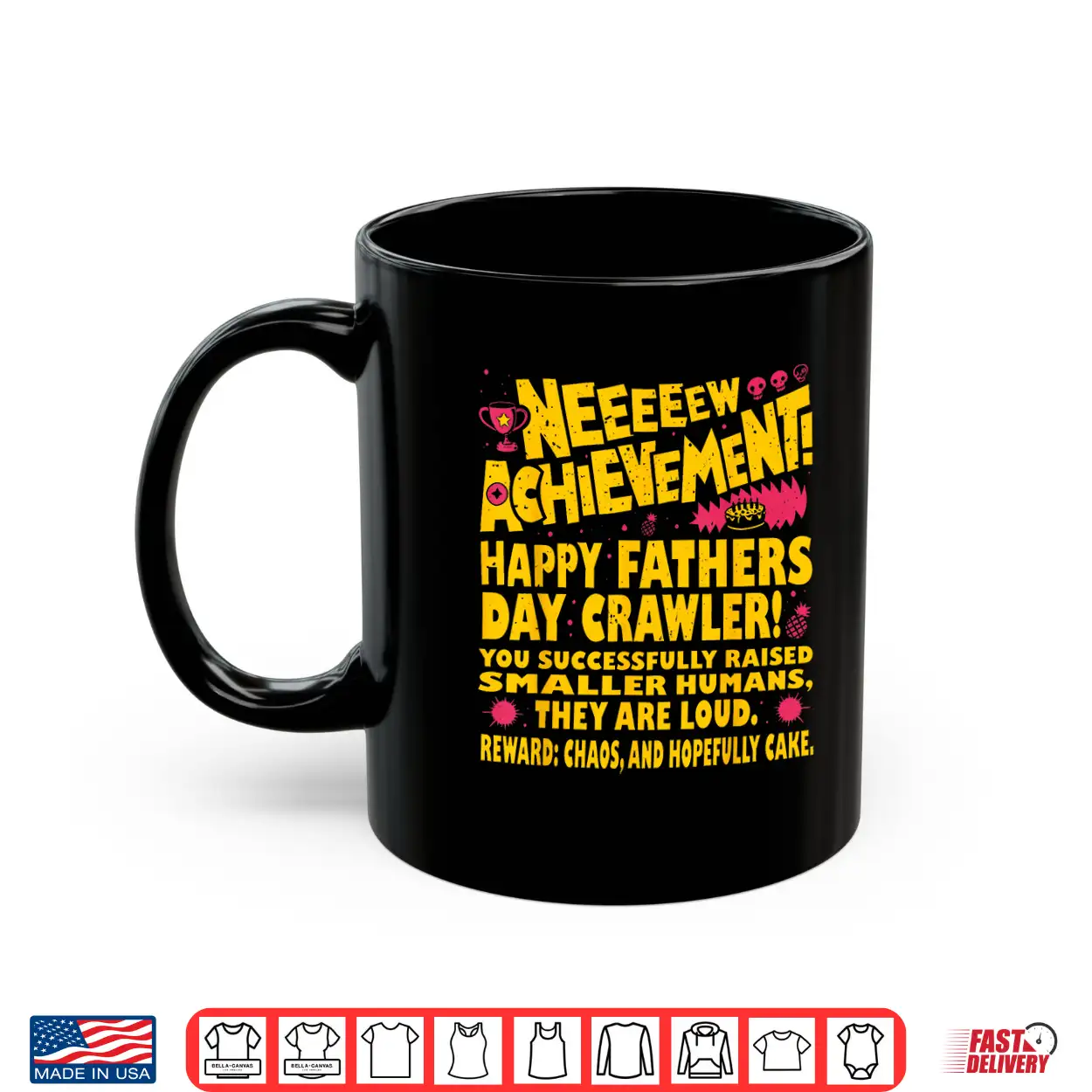 Happy Fathers Day Crawler New Achievement Gamer Dad Usa Shirt Happy Fathers Day Crawler New Achievement Gamer Dad Usa Shirt