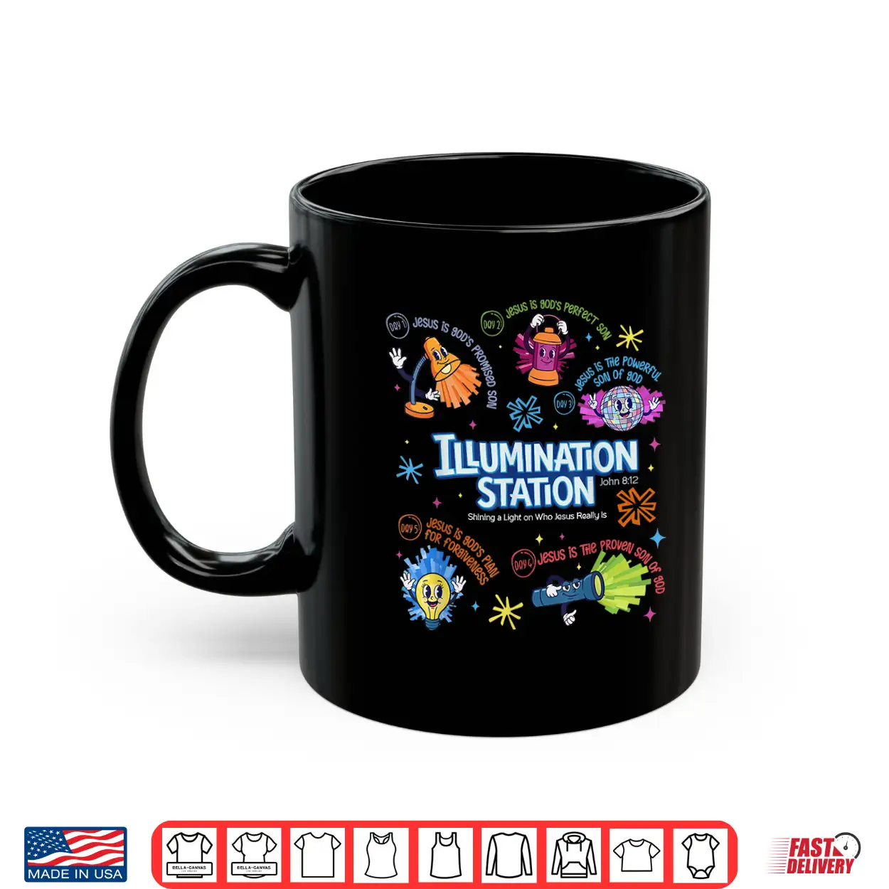 Illumination Station Vbs 2026 Bible Jesus Christian Lights Shirt Illumination Station Vbs 2026 Bible Jesus Christian Lights Shirt