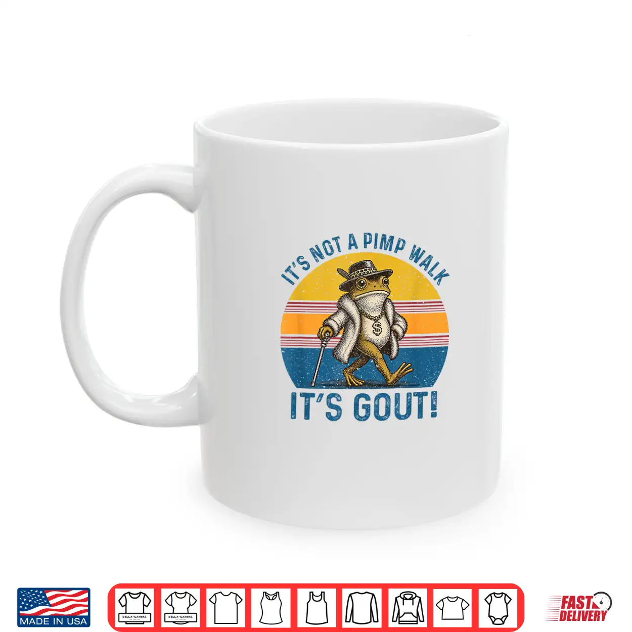 It’S Not A Pimp Walk It’S Gout Funny Frog Shirt It’S Not A Pimp Walk It’S Gout Funny Frog Shirt