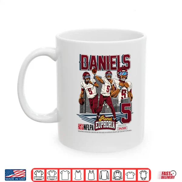 Jayden Daniels Vintage Football Shirt 3 Mug Jayden Daniels Vintage Football Shirt