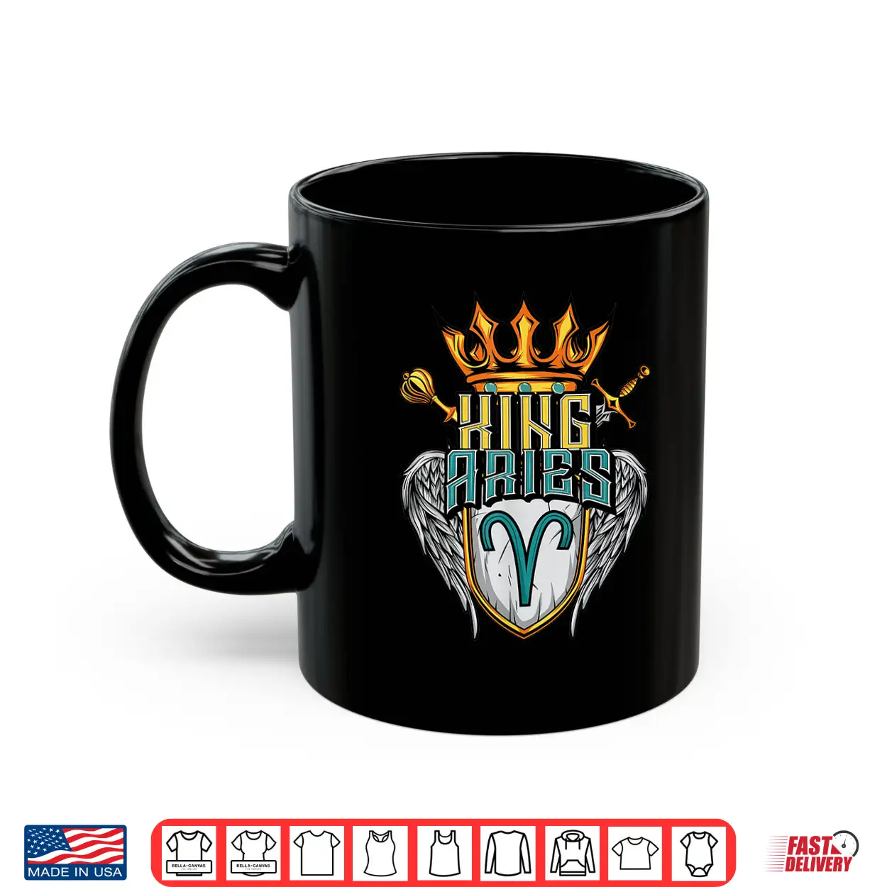 King Aries Zodiac Sign With Crown Scepter Sword For Men Shirt King Aries Zodiac Sign With Crown Scepter Sword For Men Shirt