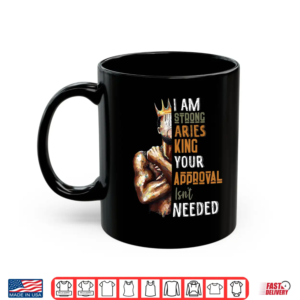 Mens I Am Strong Aries King Crown Zodiac Horoscope Gift Shirt Mens I Am Strong Aries King Crown Zodiac Horoscope Gift Shirt