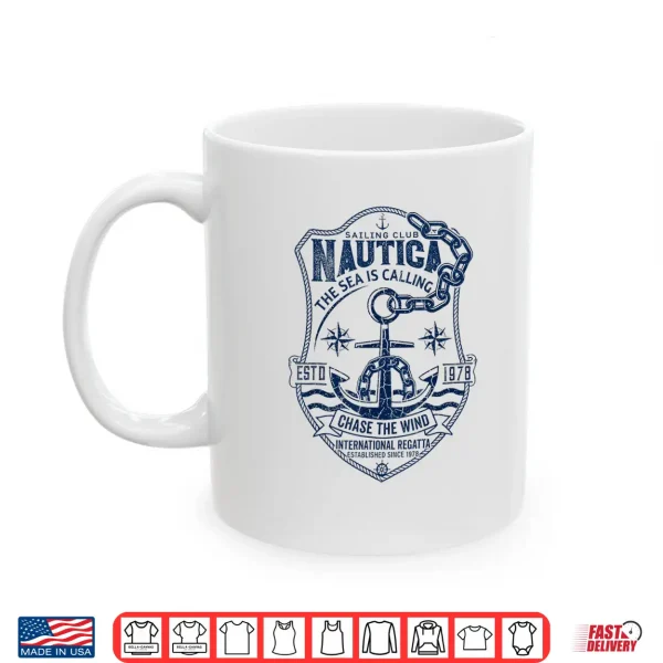 Nautica Sailing Club Vintage Anchor International Regatta Shirt 3 Mug Nautica Sailing Club Vintage Anchor International Regatta Shirt
