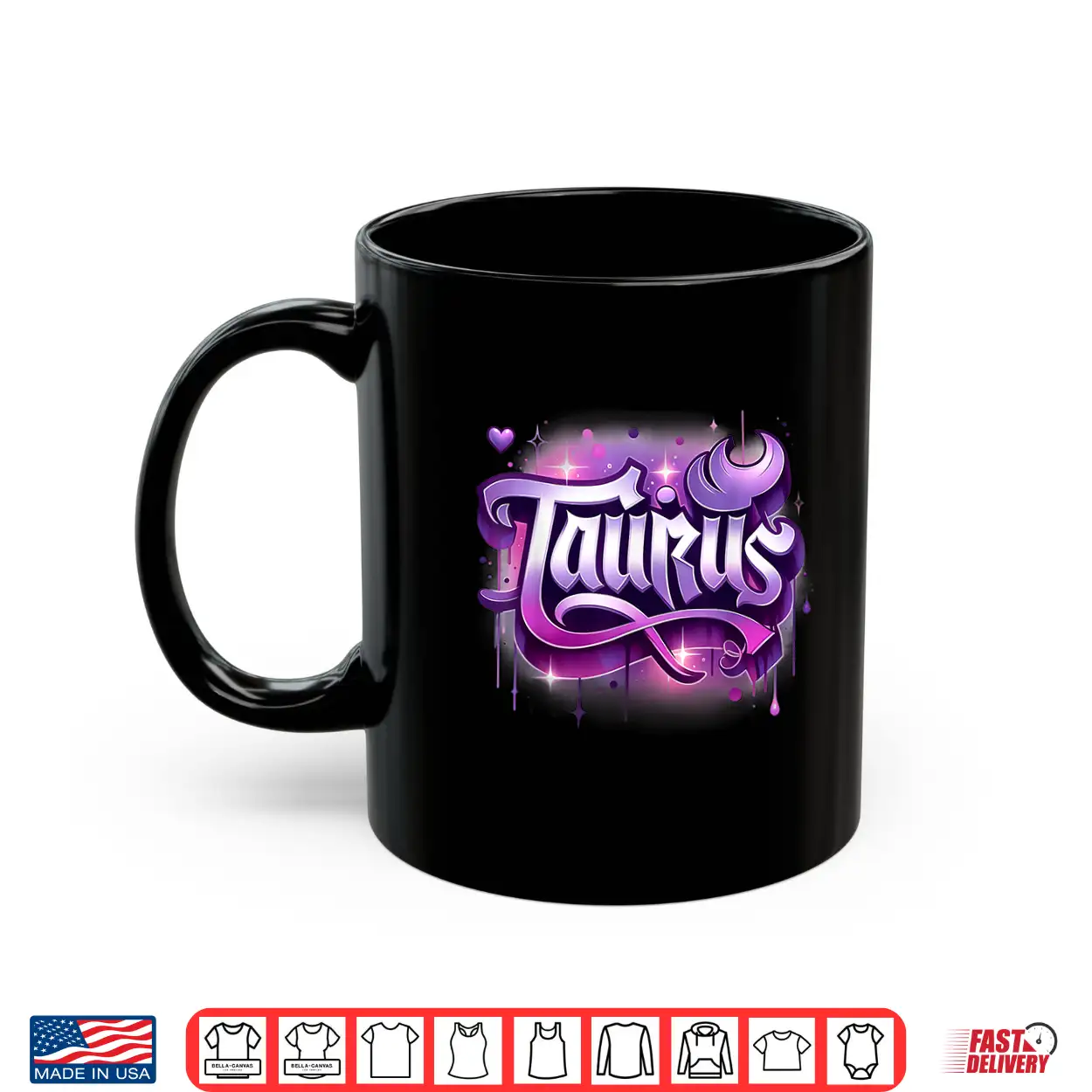 Pink & Purple Taurus Zodiac Star Sign Shirt Pink & Purple Taurus Zodiac Star Sign Shirt