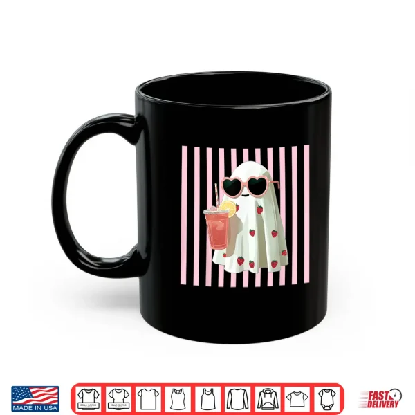 Pink Striped Cute Ghost Summer Fruit Juice Hawaii Summerween Shirt 3 Mug Pink Striped Cute Ghost Summer Fruit Juice Hawaii Summerween Shirt