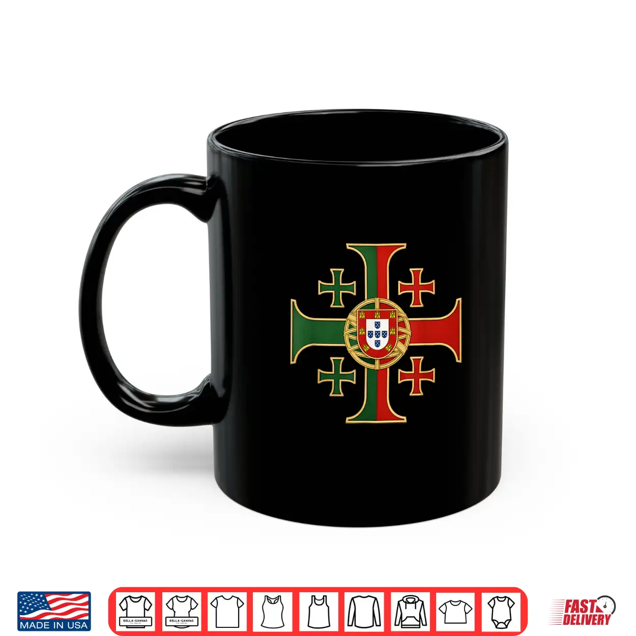 Portuguese Jerusalem Cross Catholic Portugal Shirt Portuguese Jerusalem Cross Catholic Portugal Shirt