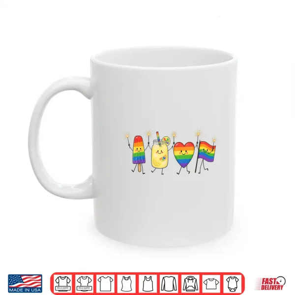 Rainbow Heart Flag Popsicle Summer Pride Month Gay Lgbtq Shirt 3 Mug Rainbow Heart Flag Popsicle Summer Pride Month Gay LGBTQ Shirt