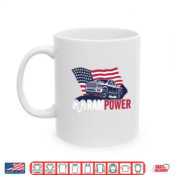 Ram Power Patriotic Truck Shirt 3 Mug Ram Power Patriotic Truck Shirt