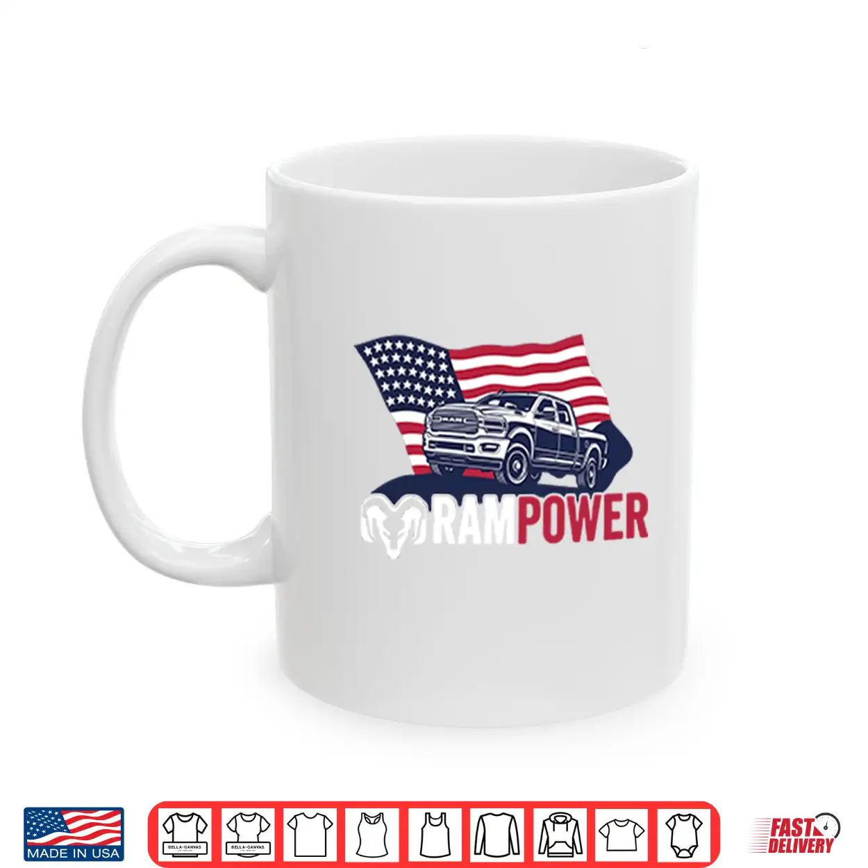 Ram Power Patriotic Truck Shirt Ram Power Patriotic Truck Shirt
