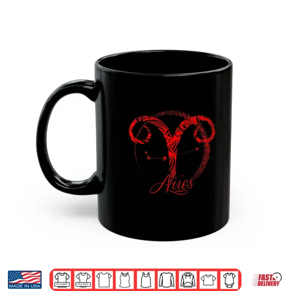 Red Aries Zodiac Sign Stars March Or April Birthday Gift Shirt 3 Mug Red Aries Zodiac Sign Stars March or April Birthday Gift Shirt