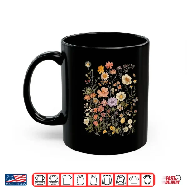 Retro Boho Floral Botanical Wildflower Shirt 3 Mug Retro Boho Floral Botanical Wildflower Shirt