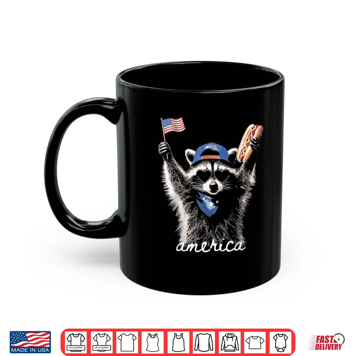Retro Funny America Raccoon Hot Dog Lovers Patriotic Us Flag Shirt Retro Funny America Raccoon Hot Dog Lovers Patriotic Us Flag Shirt