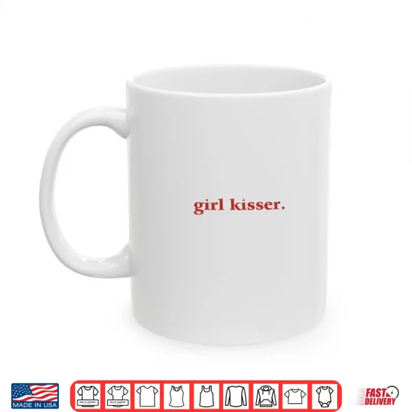 Mug Retro Girl Kisser Lesbian Queer Pride LGBTQ Bachelorette Shirt