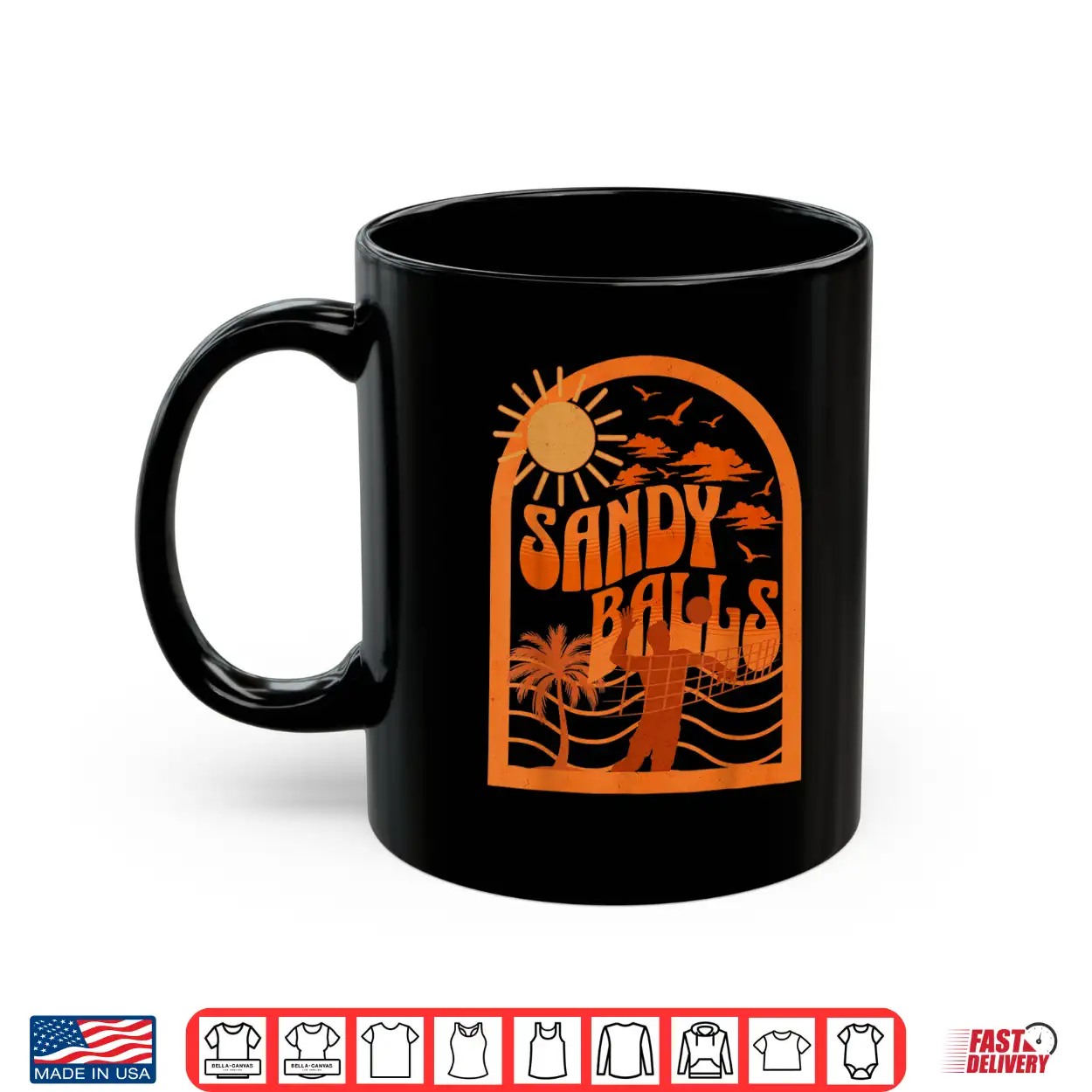 Sandy Balls Funny Beach Volleyball Shirt Sandy Balls Funny Beach Volleyball Shirt