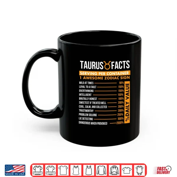 Taurus Facts Zodiac Sign Astrology Symbol Horoscope Shirt 3 Mug Taurus Facts Zodiac Sign Astrology Symbol Horoscope Shirt