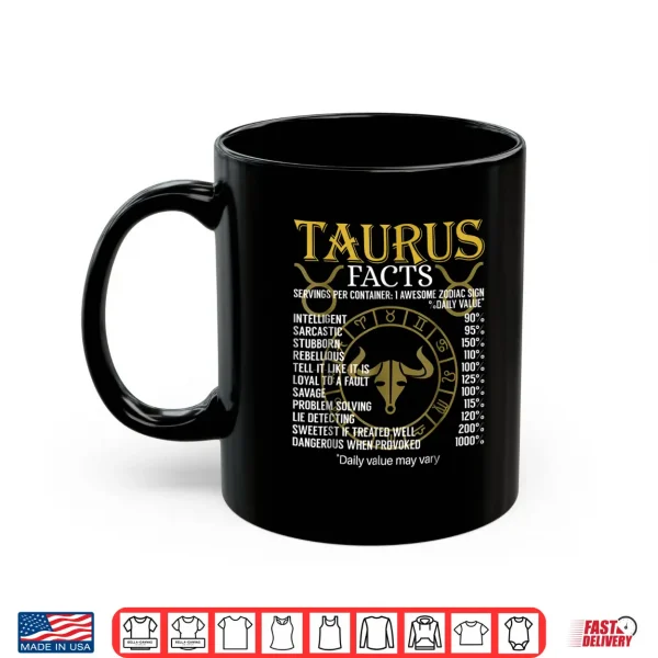Taurus Facts Zodiac Sign Shirt 3 Mug Taurus Facts Zodiac Sign Shirt