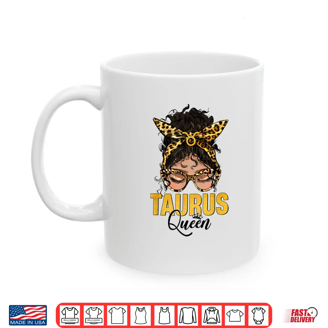 Taurus Queen Birthday Leopard Messy Bun Hair Sunglasses Shirt Taurus Queen Birthday Leopard Messy Bun Hair Sunglasses Shirt
