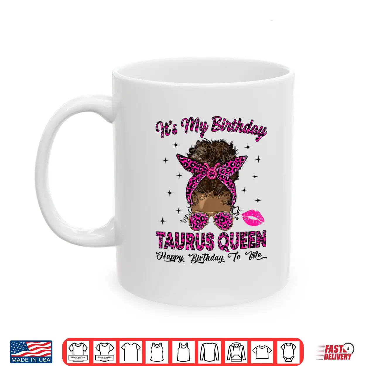 Taurus Woman Messy Bun Leopard It’S My Birthday Queen Shirt Taurus Woman Messy Bun Leopard It’S My Birthday Queen Shirt