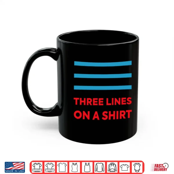 Mug Three Lines On A Shirt England Europe Shirt