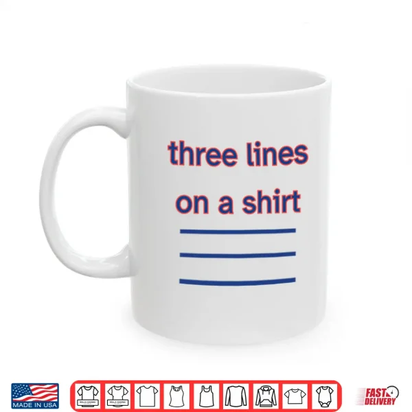 Mug Three Lines On A Shirt England Football Shirt 2