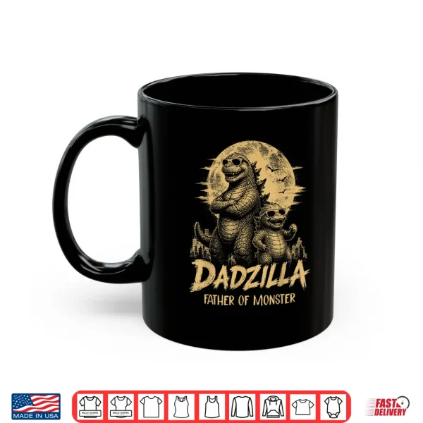 Vintage Dadzilla Father Of The Monsters Dad Son Daughter Shirt 3 Mug Vintage Dadzilla Father of The Monsters Dad Son Daughter Shirt