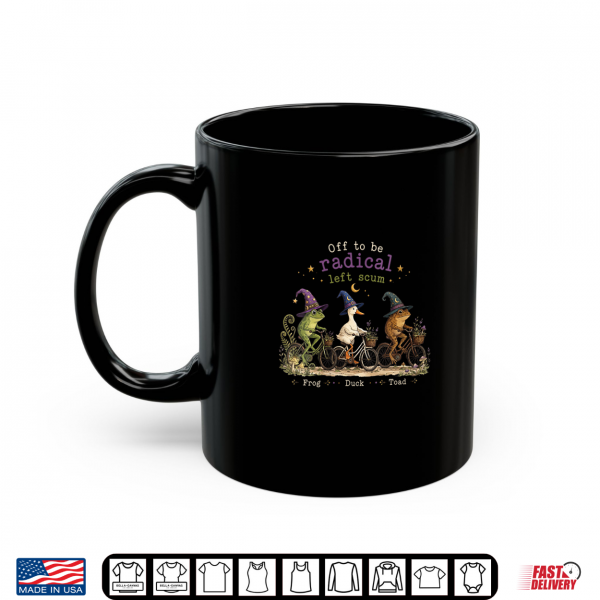 Mug Vintage Off to Be Radical Left Scum Funny Frog Duck Toad Shirt