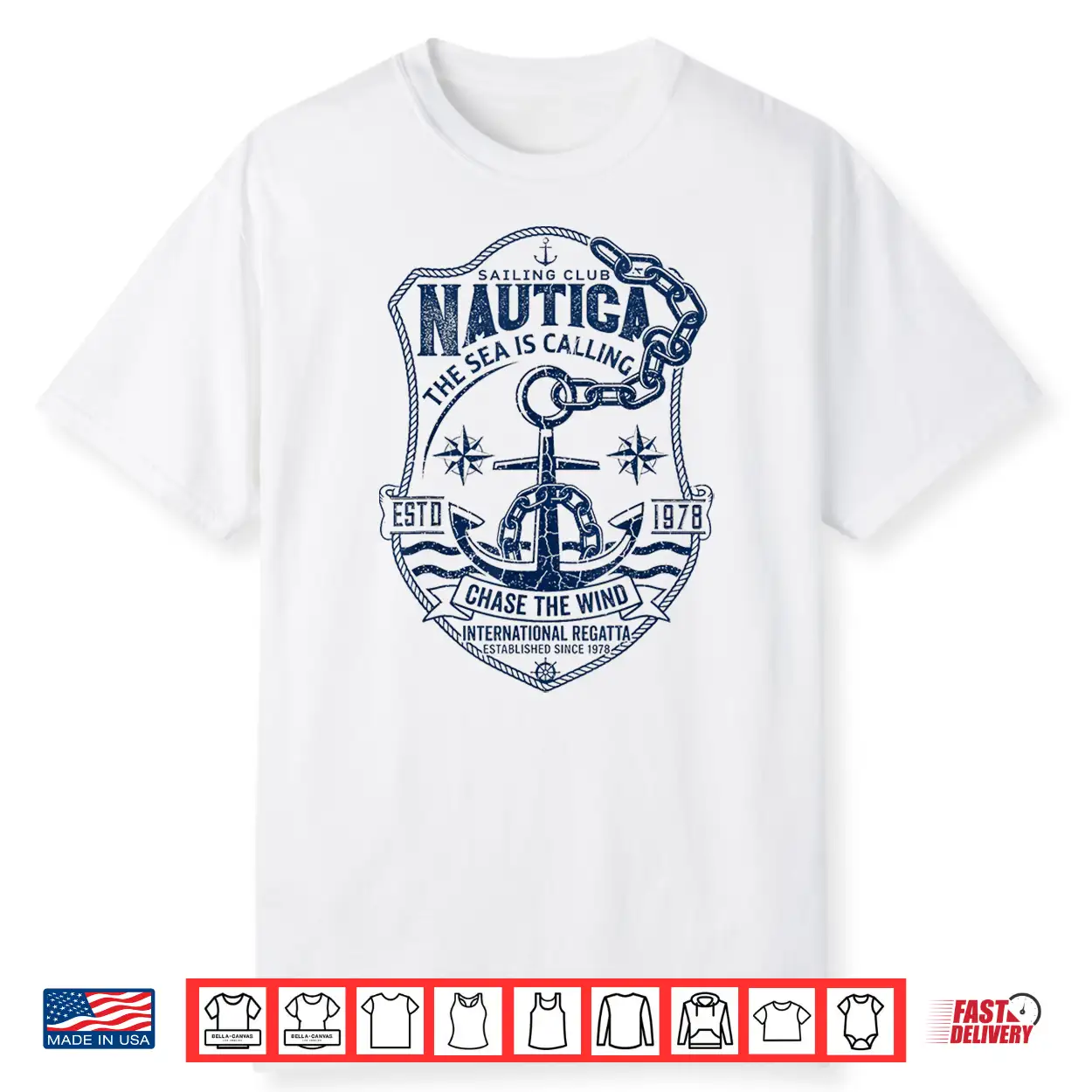 Nautica Sailing Club Vintage Anchor International Regatta Shirt Nautica Sailing Club Vintage Anchor International Regatta Shirt